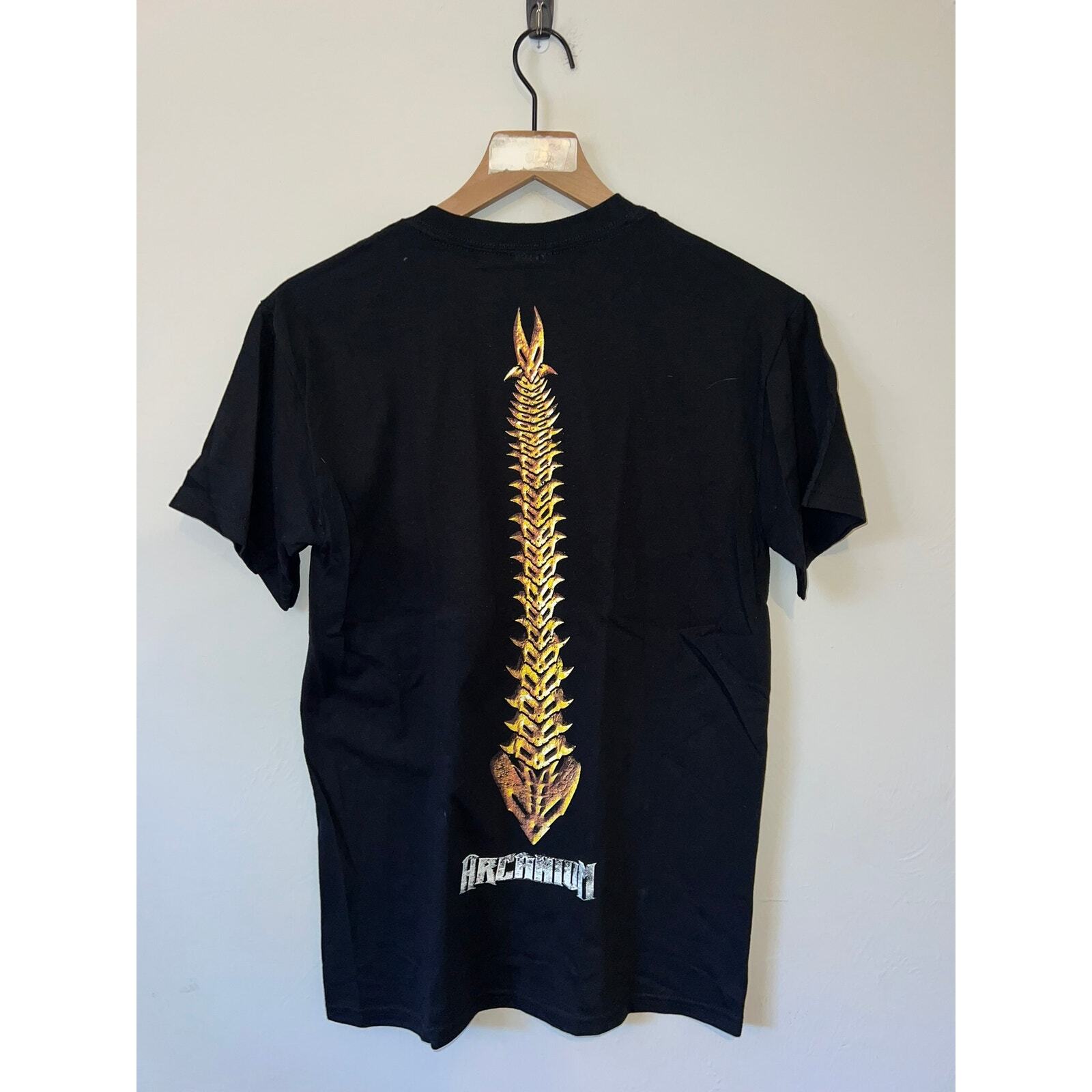 2009 Arcanium Metal Concert Tour Graphic Black Shirt 2000s S Small Y2K gallery