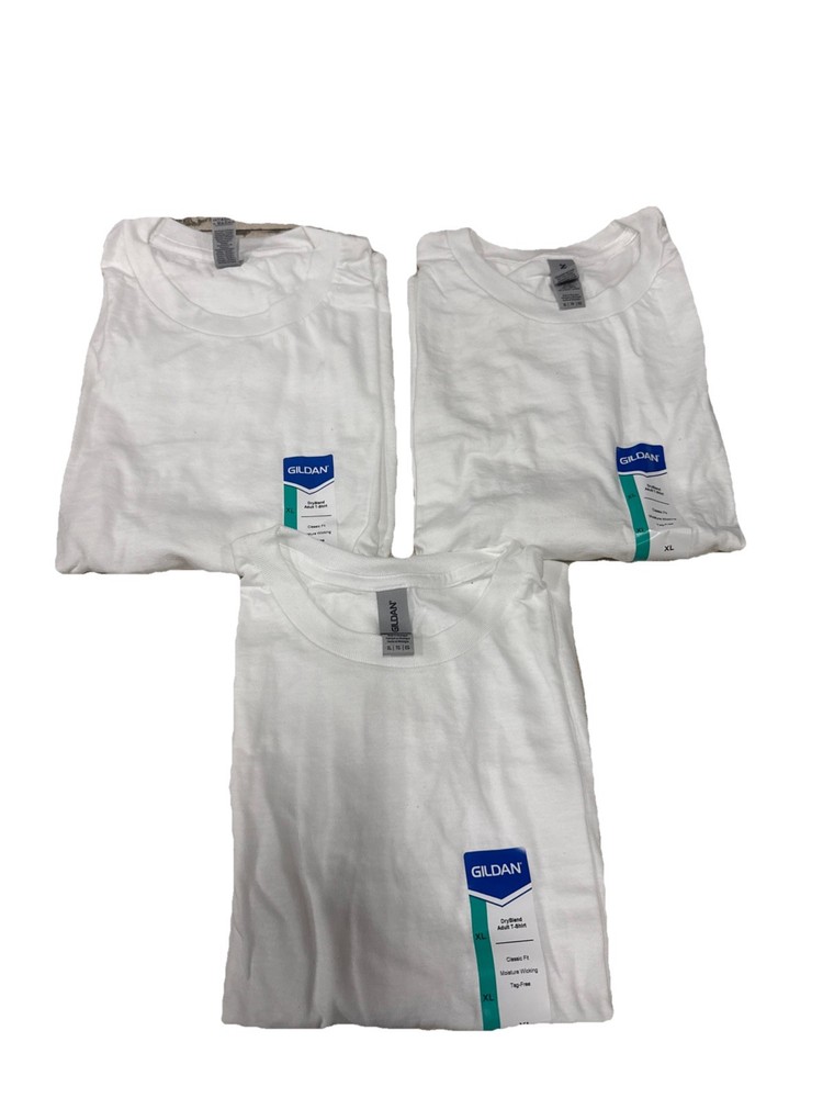 Gildans Men T-Shirt – White – XLarge – 3 Pack
