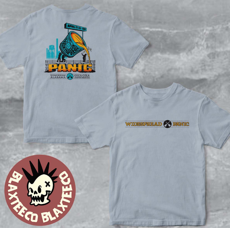 Widespread Panic Birmingham Alabama 2026 Event Tee On April 17 And 18 Pouring T-