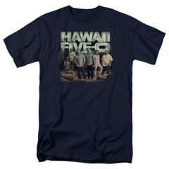 Hawaii 5 0 T-Shirt Cast Navy Tee