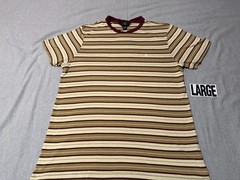 VOLCOM – Men’s T-shirt SIZE L – LARGE – Yellow / Red – Striped – True to This