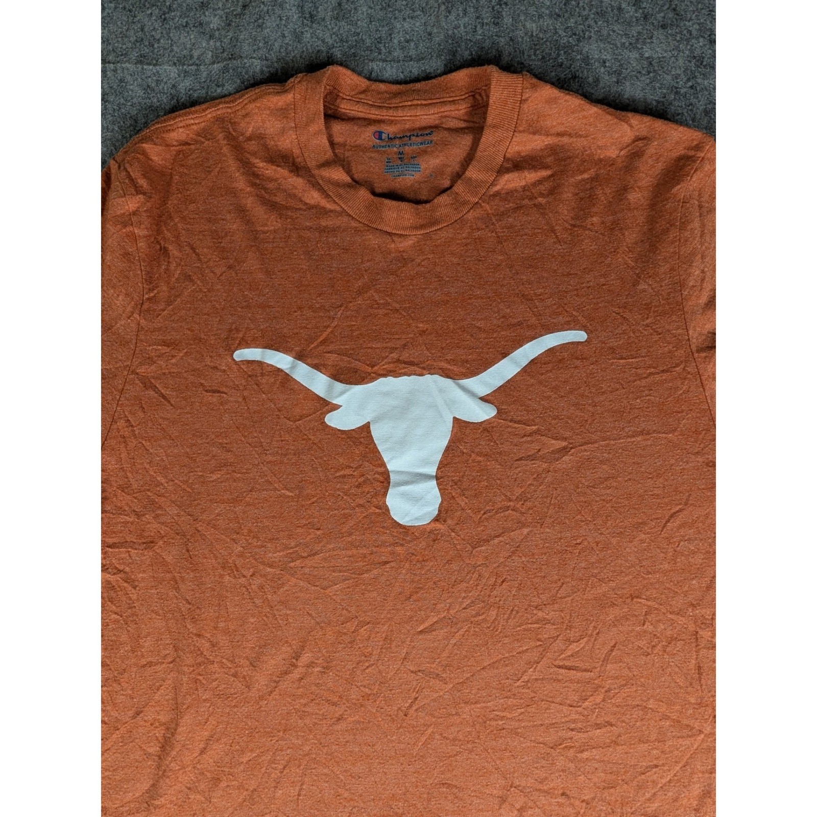 Champion Texas Longhorns Burnt Orange Graphic T-Shirt Mens UT Austin Horns Logo gallery