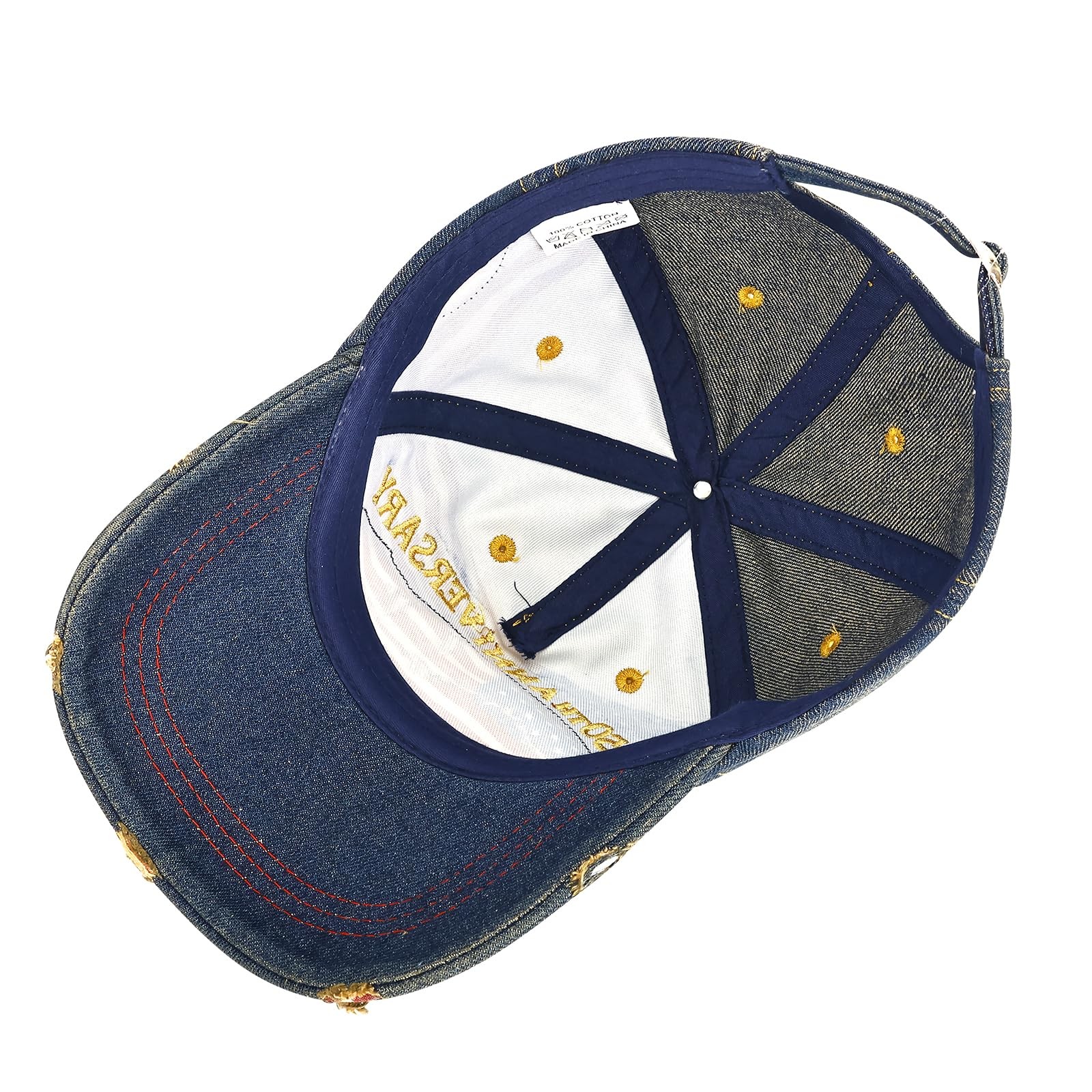 250 Anniversary USA Hat 17762026, Distressed Denim Embroidered Flag Patriotic... gallery