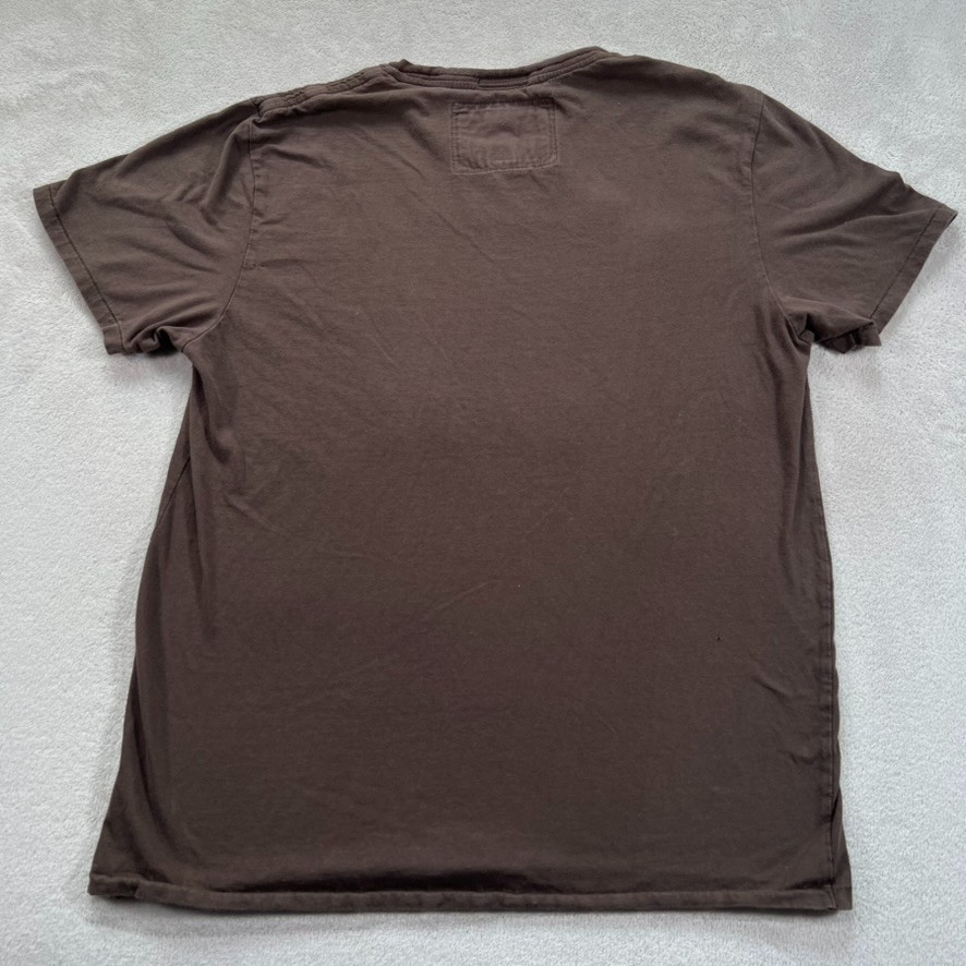 American Eagle T-Shirt Men's Size Large Brown Classic Fit 1977 Graphic Print Y2K gallery