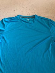 Athletic Works Shirt Men’s Large Bright Blue Reflective Activewear Casual Tee