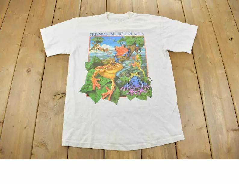 Tree Frog Theme Graphic Human-I-Tees T-Shirt