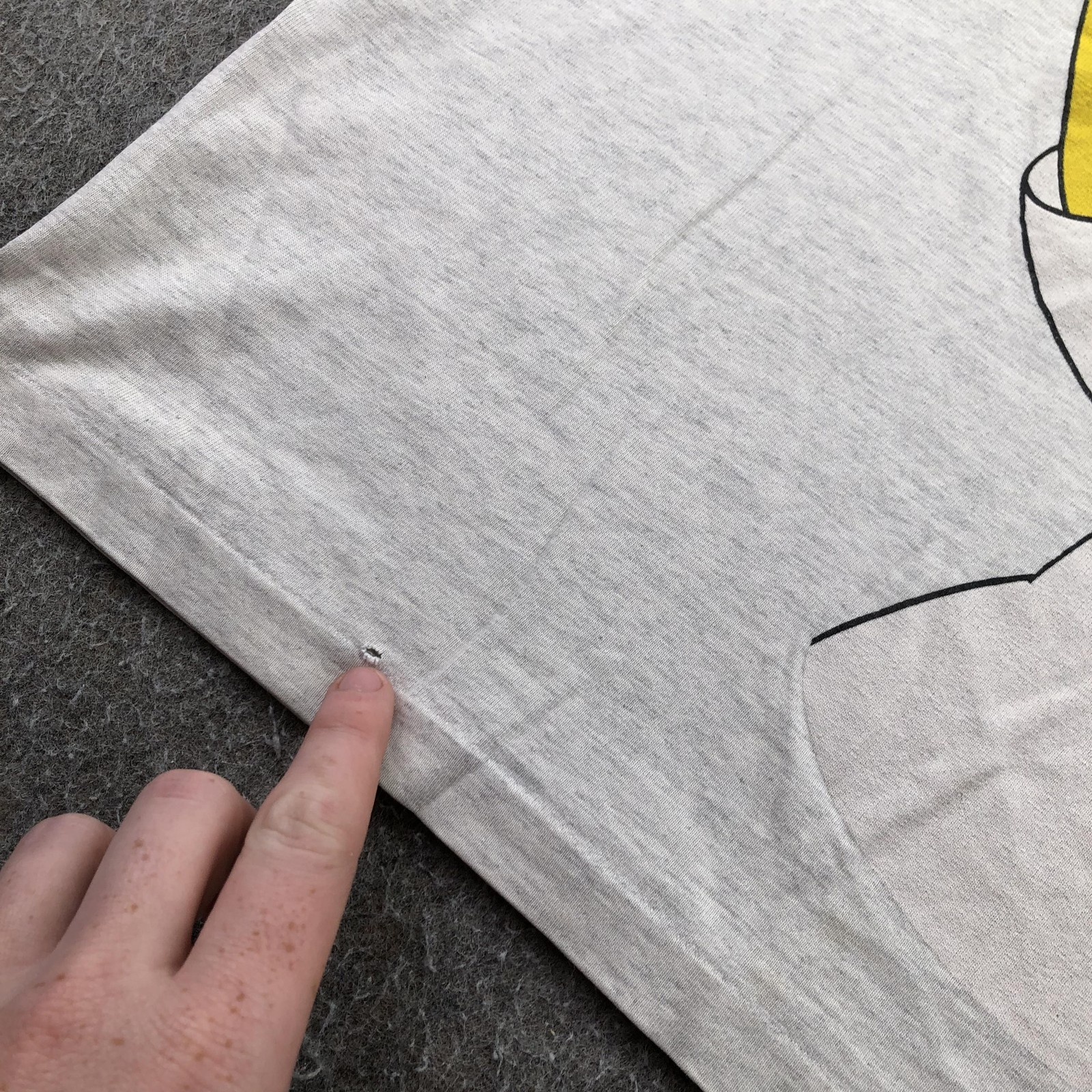 Vintage The Simpsons Shirt Mens Large Gray Graphic Homer D'oh 1994 Cartoon 90s gallery