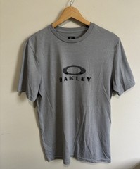 Oakley Hydrolix Gray Logo Graphic Performance T-Shirt Men’s Size S