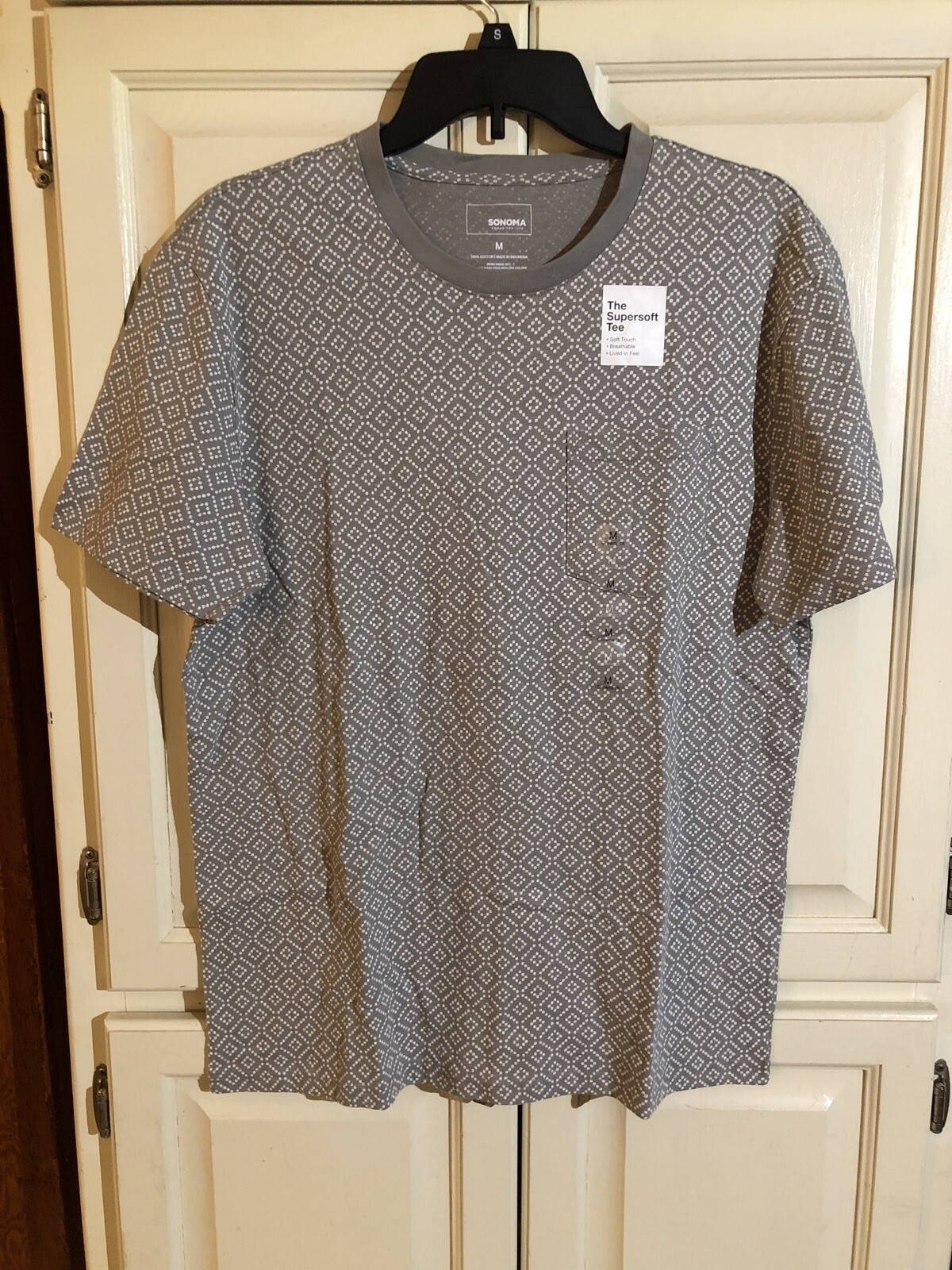 Sonoma Tee Shirt Gray Medium Mens $20 (s-rd-24-38) gallery