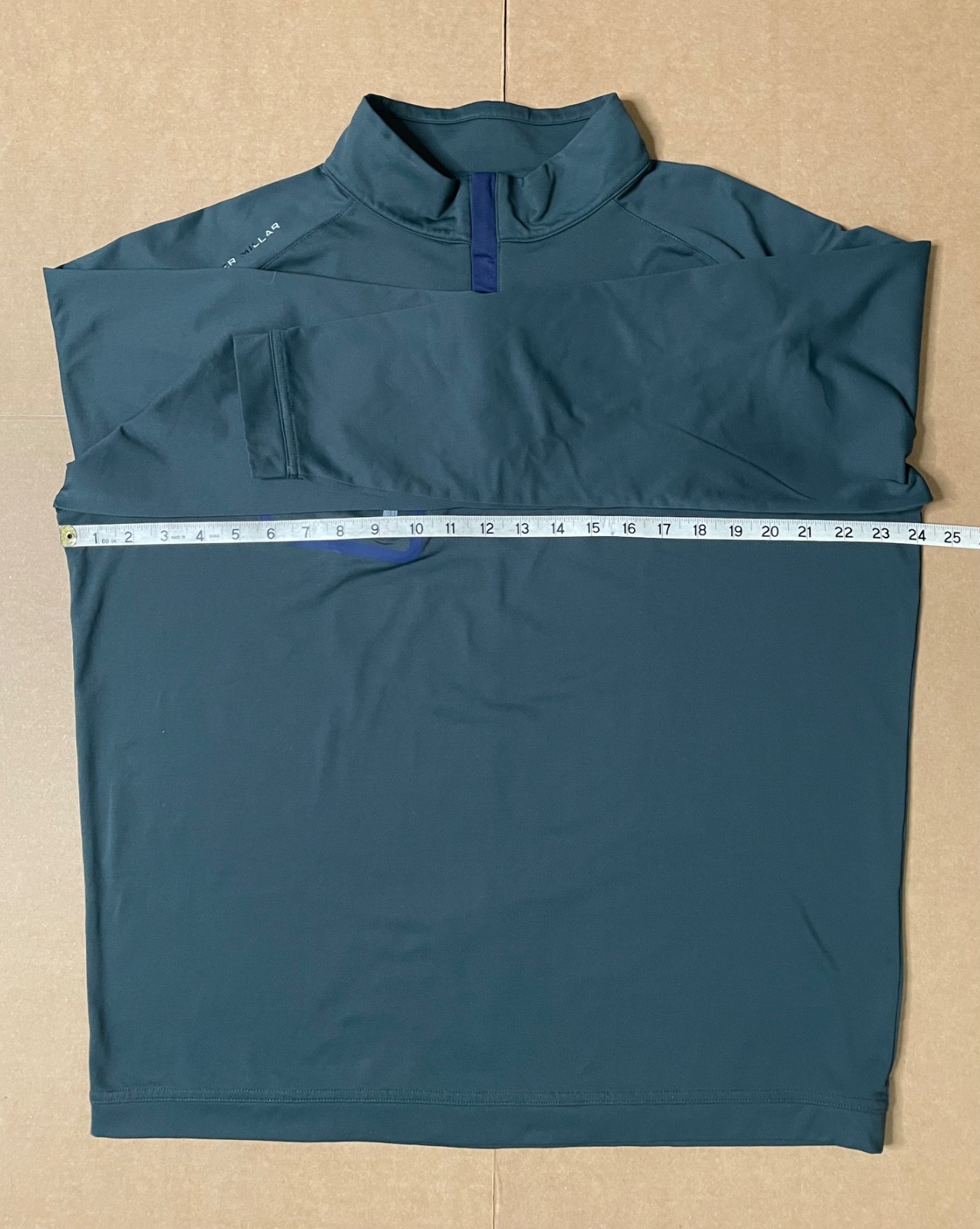 Peter Millar Men’s Large Forge Crown Sport Performance 1/4 Zip Pullover Shirt gallery