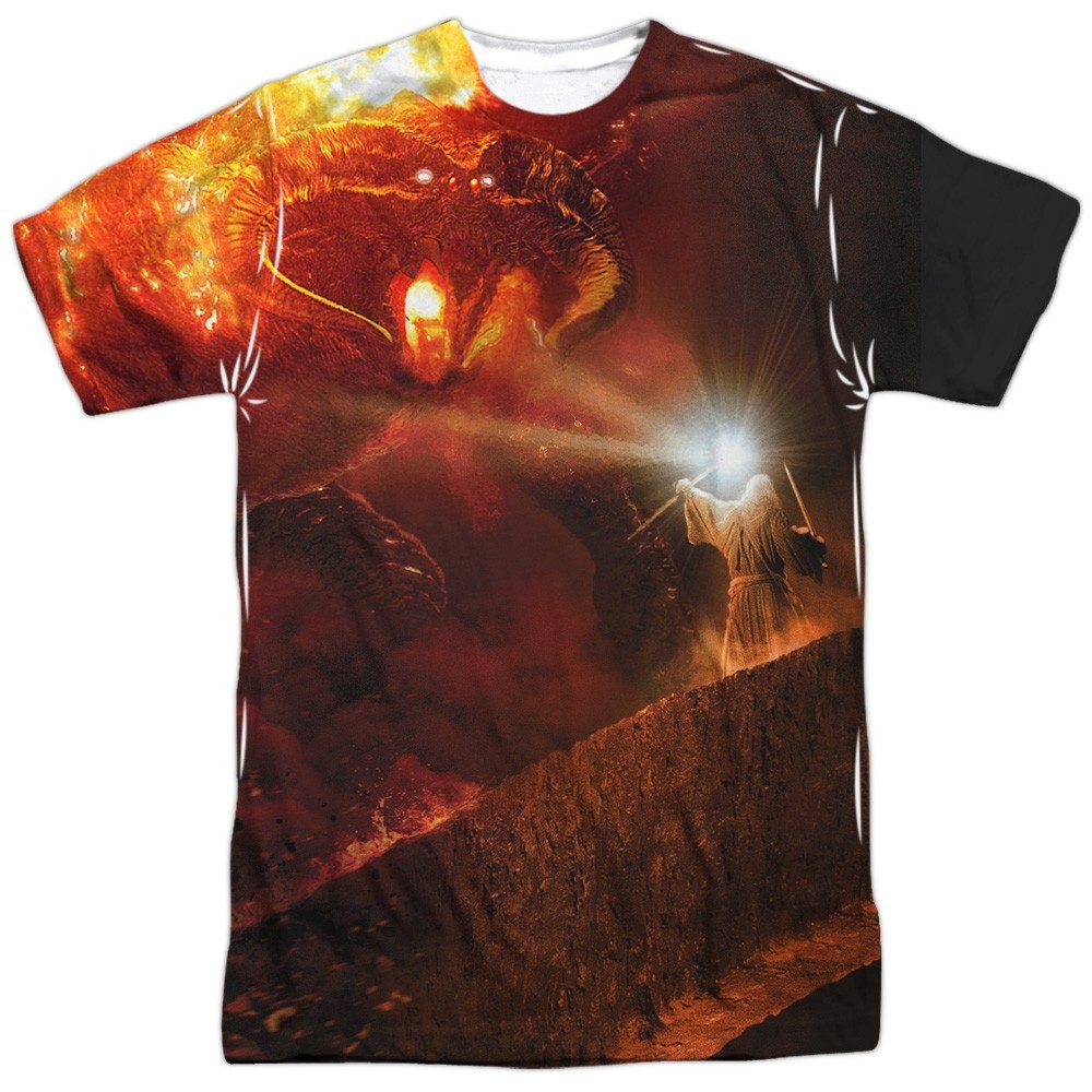 LORD OF THE RINGS SHALL NOT Licensed Sublimated Adult Graphic Tee Shirt SM-3XL gallery