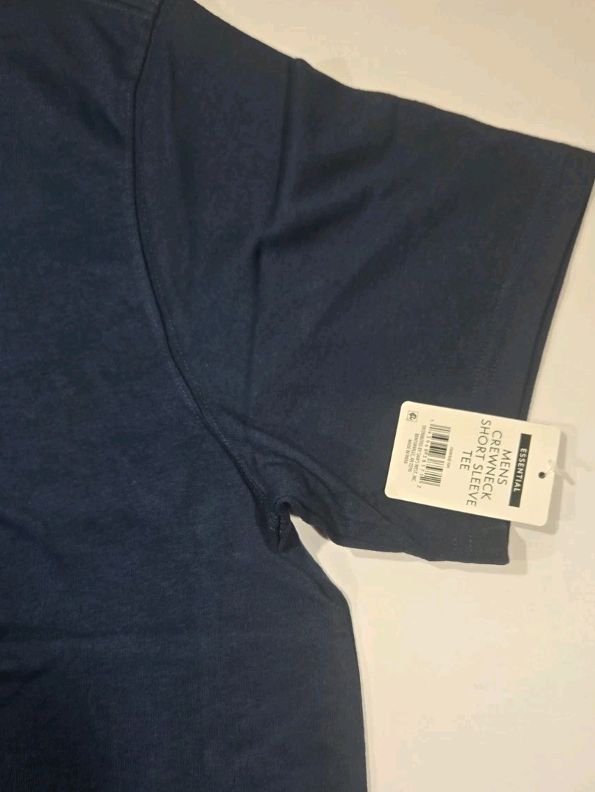 Member's Mark Men's Dark Blue Crew Neck Short Sleeve Tee Various Sizes NWT 21A gallery