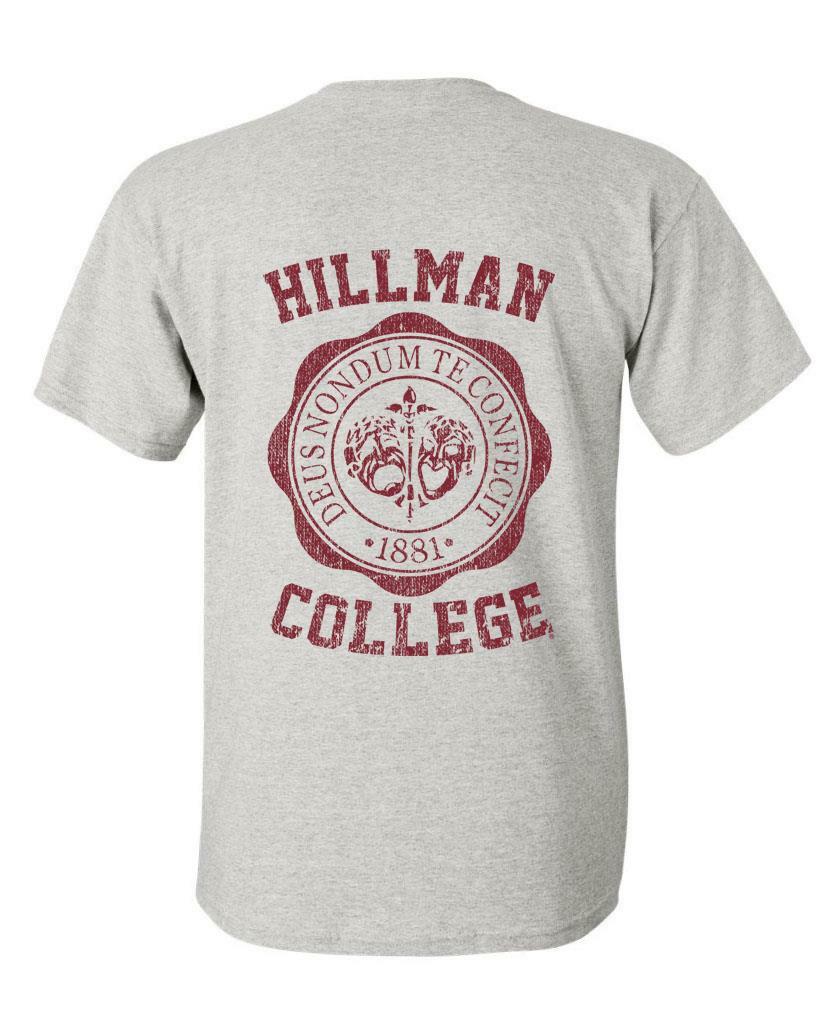 HILLMAN COLLEGE - back print hbcu university 90s retro - Unisex Cotton T-Shirt gallery