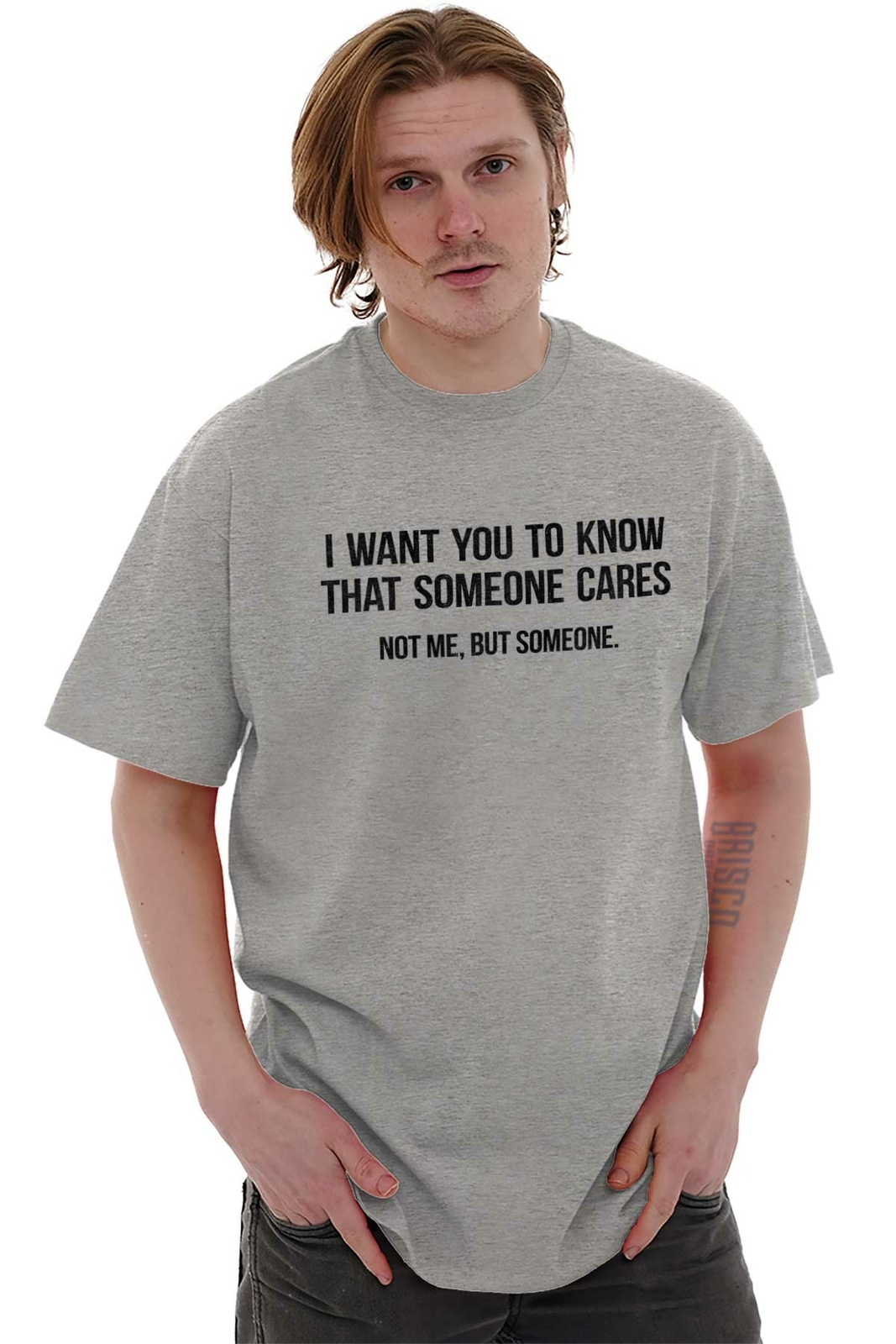 Someone Cares Not Me Sarcastic Rude Funny Womens or Mens Crewneck T Shirt Tee gallery