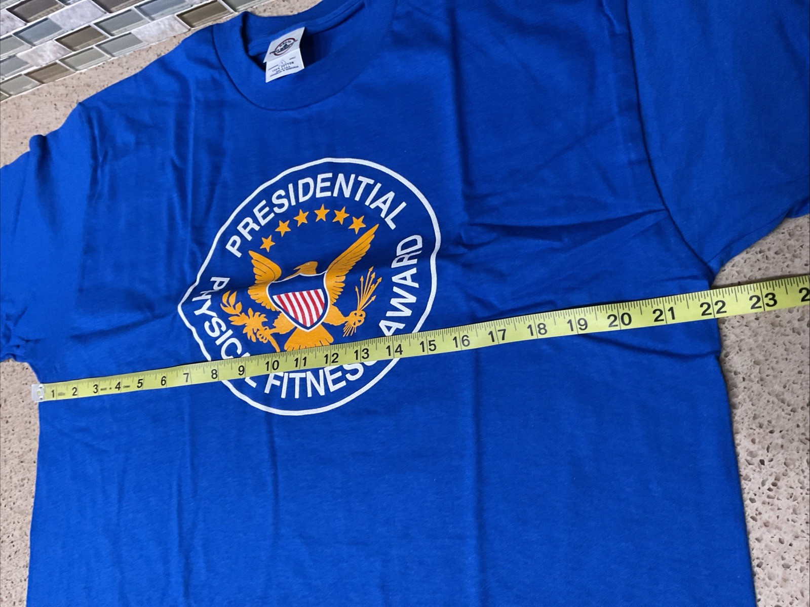 Presidential Physical Fitness Tshirt Blue Sz Large Delta Cotton Chest 44x30” New gallery