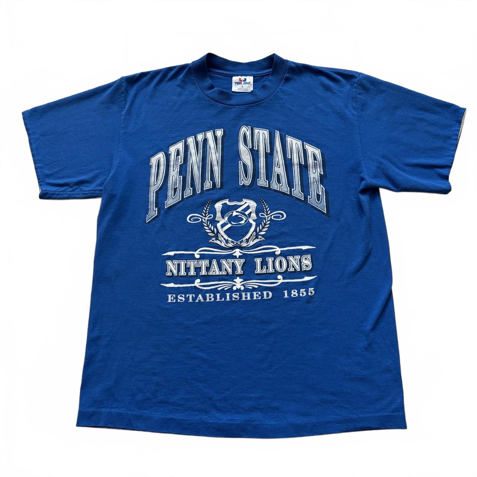 Vintage 80s Penn State Nittany Lions T-Shirt Teejays Single Stitch Men's Large gallery