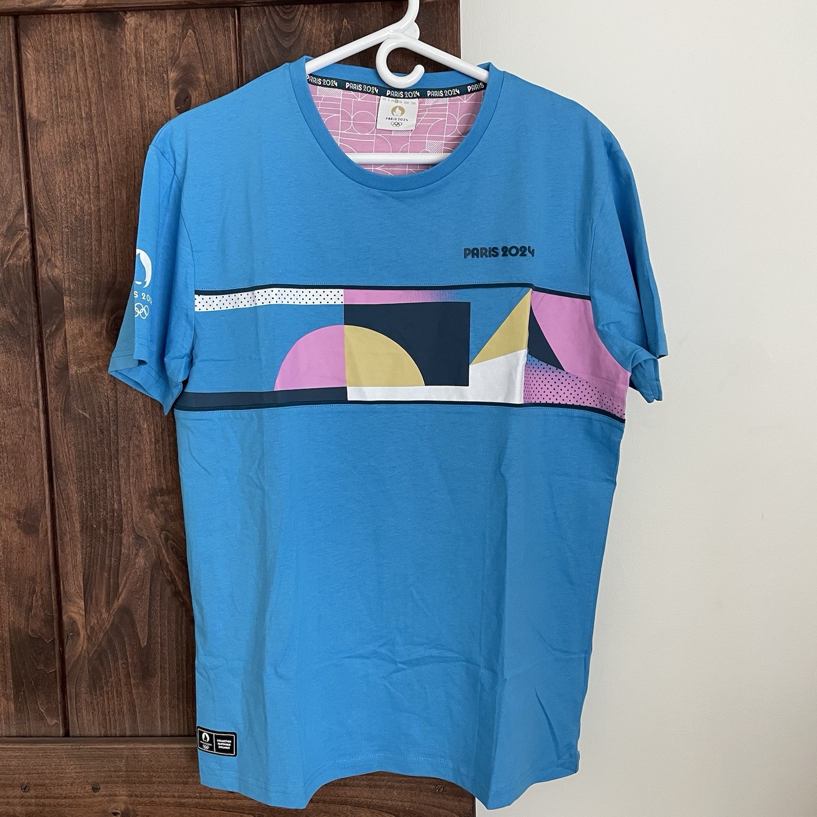 NEW 2024 Paris Summer Olympics Official Merchandise T-Shirt Size Large Blue