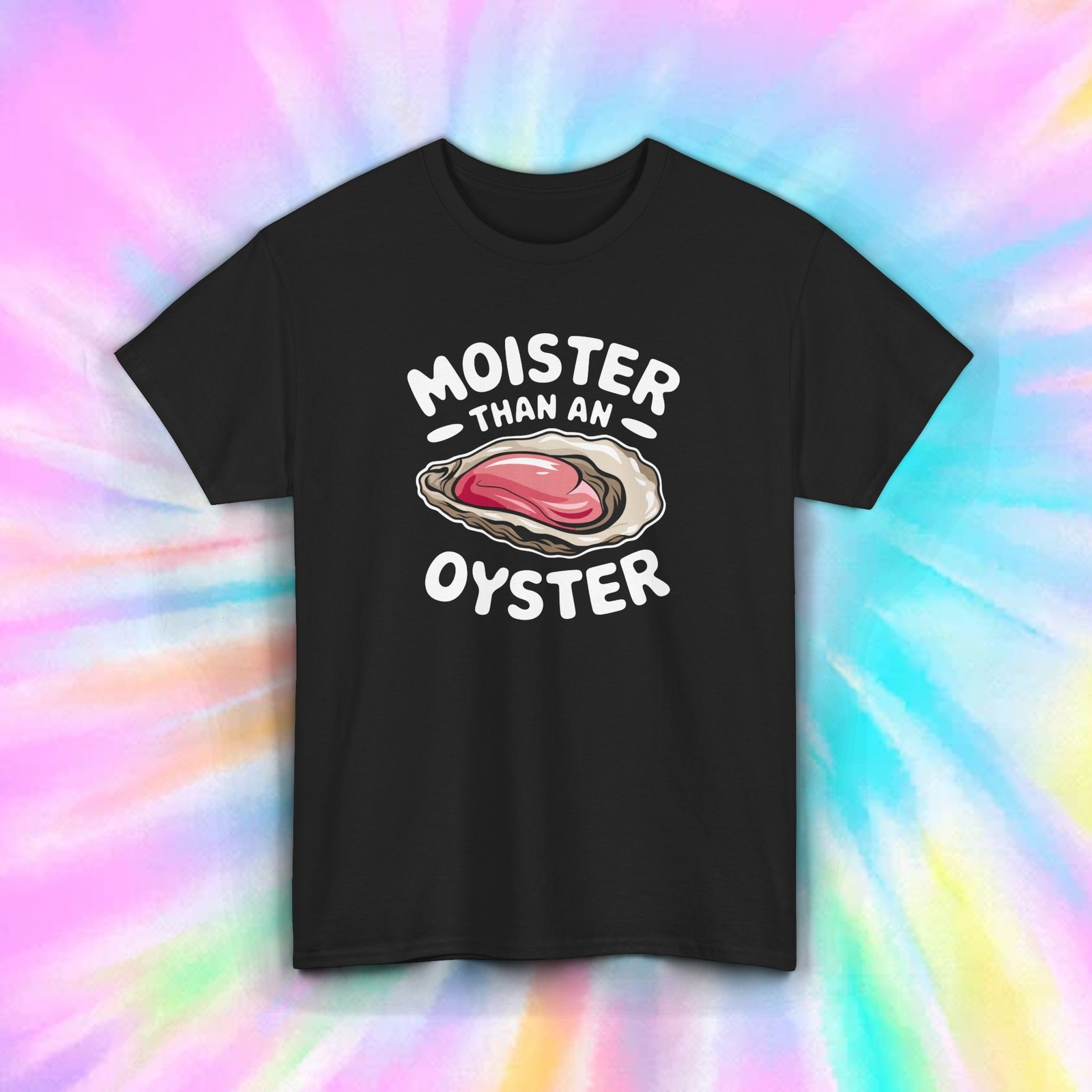 Moister Than an Oyster Funny T-Shirt Dirty Pun Humor Joke Tee S-5XL gallery