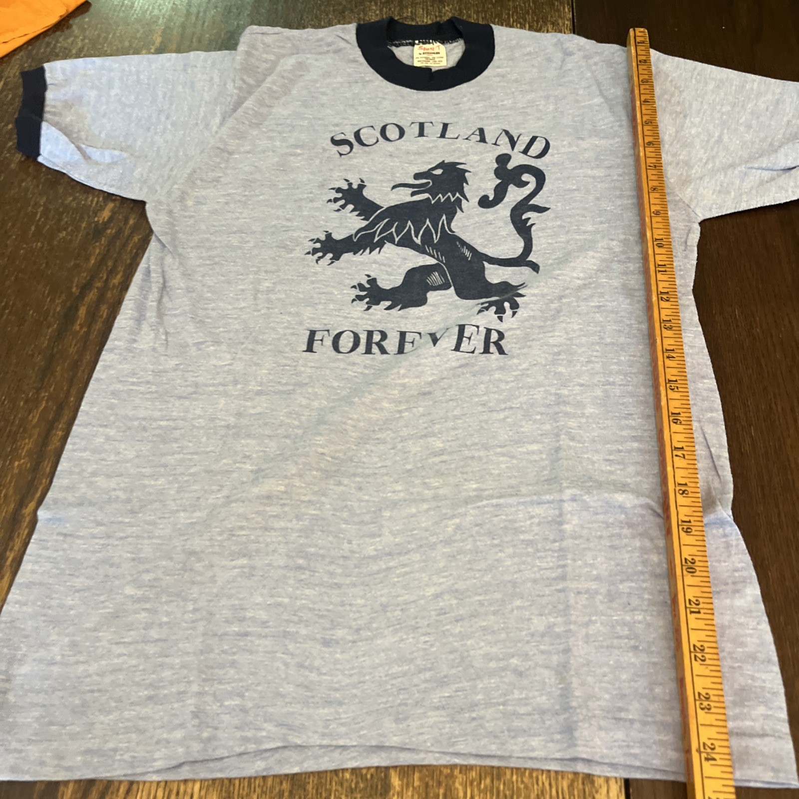 VTG Scotland Forever Ringer T-Shirt Mens M Single Stitch Made In USA Stedman T gallery