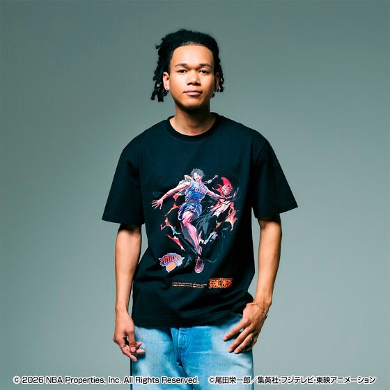 ONE PIECE × NBA T-Shirts ACE×New York KNICKS BLACK、White gallery