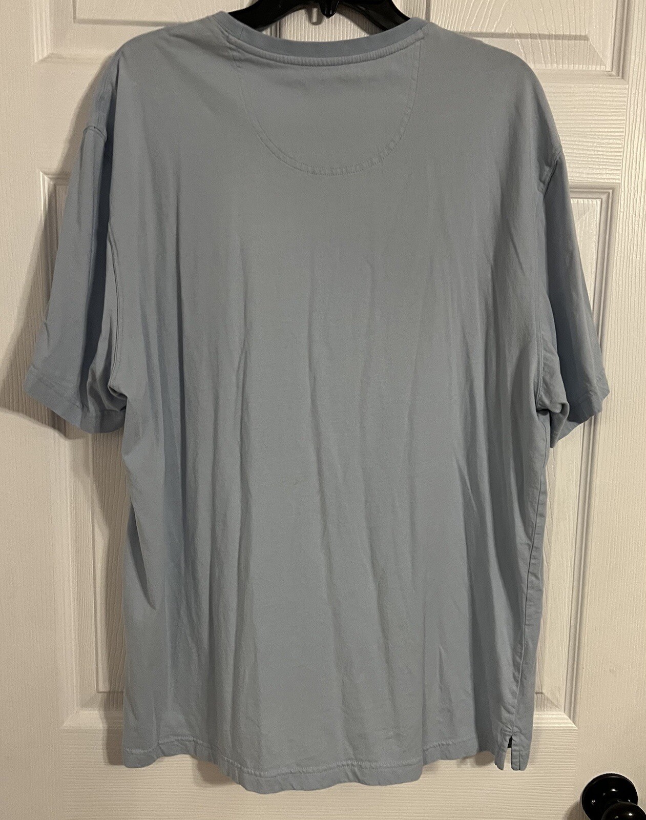 Carribean Joe Men’s Xxl Light Blue Pocket Tee With Crew Neck gallery