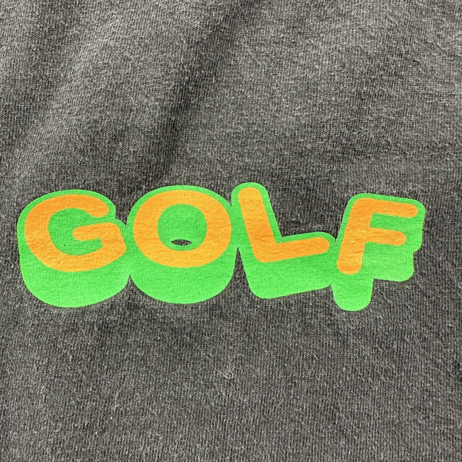 Golf Wang T-Shirt Mens Medium Black 3D Bubble Logo Tyler The Creator Odd Future gallery