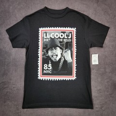 LL Cool J Rock The Bells Stamp Graphic Tee Shirt Mens Medium Black NYC 85