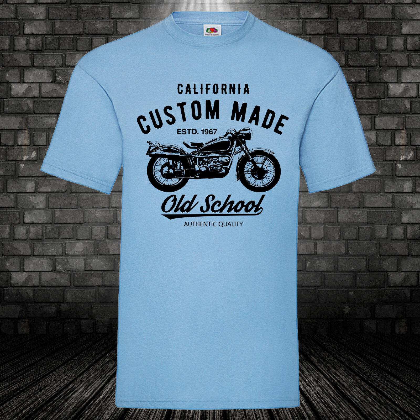 California Custom Made Shirt Bike T-Shirt Motorcycle Motorbike Cult Gift S-5XL