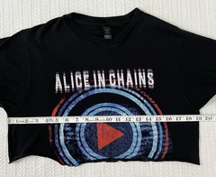 Alice In Chains Played Here 2-Sided Tour Shirt MD 19” X 14” Cropped Cut Shirt