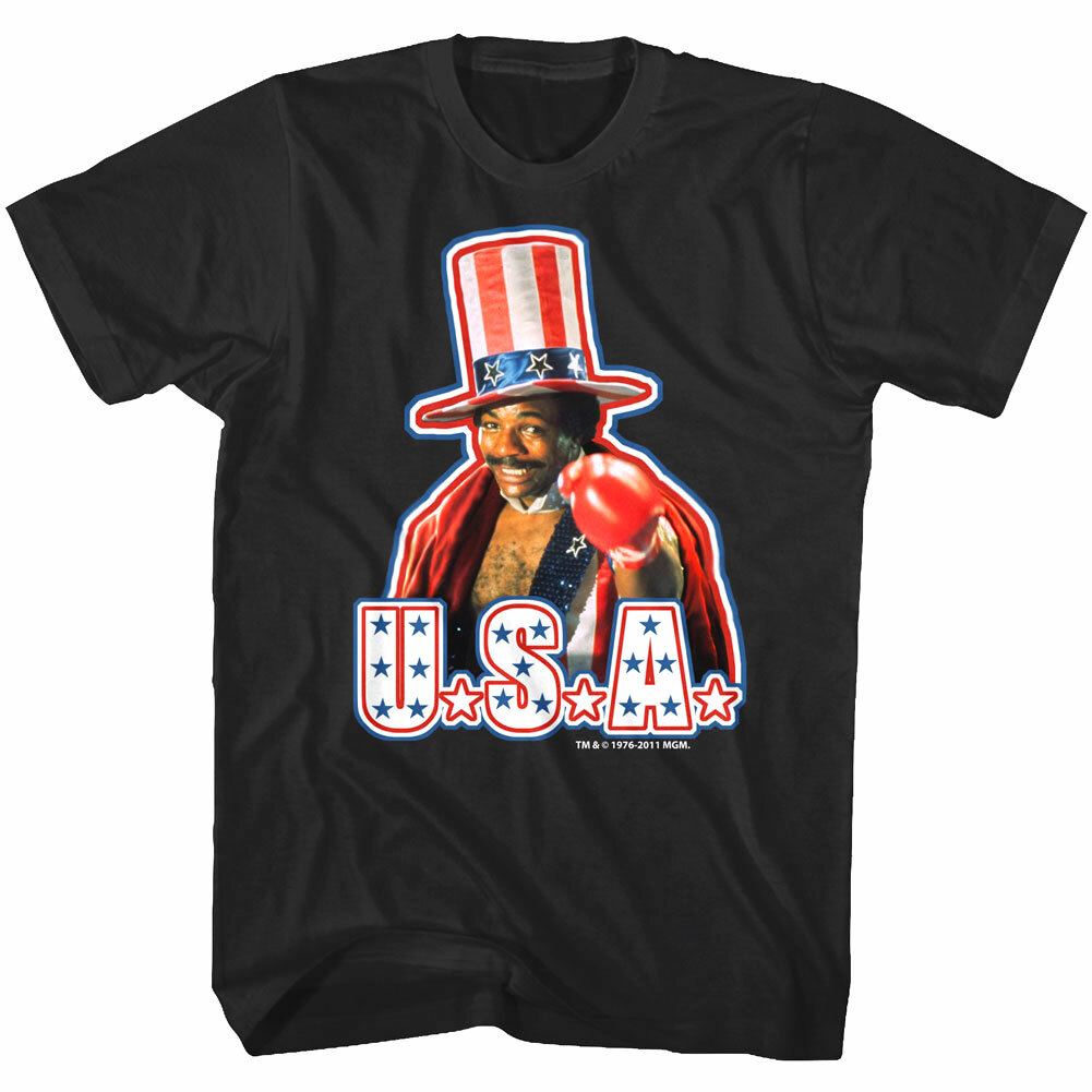 Rocky Balboa Apollo Creed USA Men's T Shirt Boxing Champion Carl Weathers Fight gallery