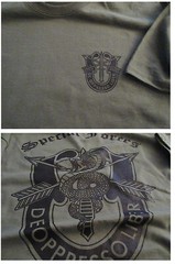 Special Forces Snake Eater De Oppresso Liber Silk Screened T-Shirt Medium US 6oz