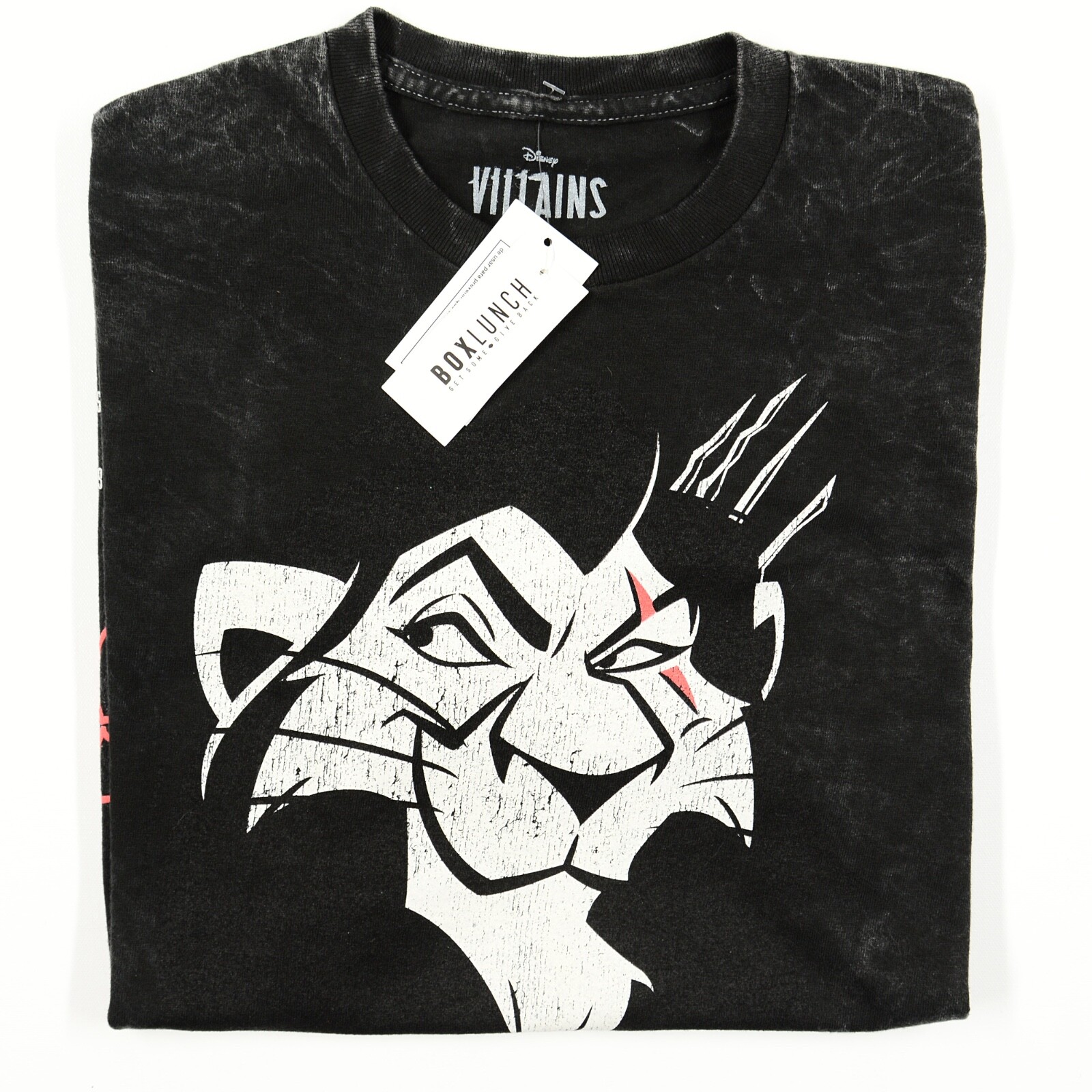 Scar Lion King Disney Villains Life's Brutal Mineral Wash T-Shirt Adult Sz M NWT gallery
