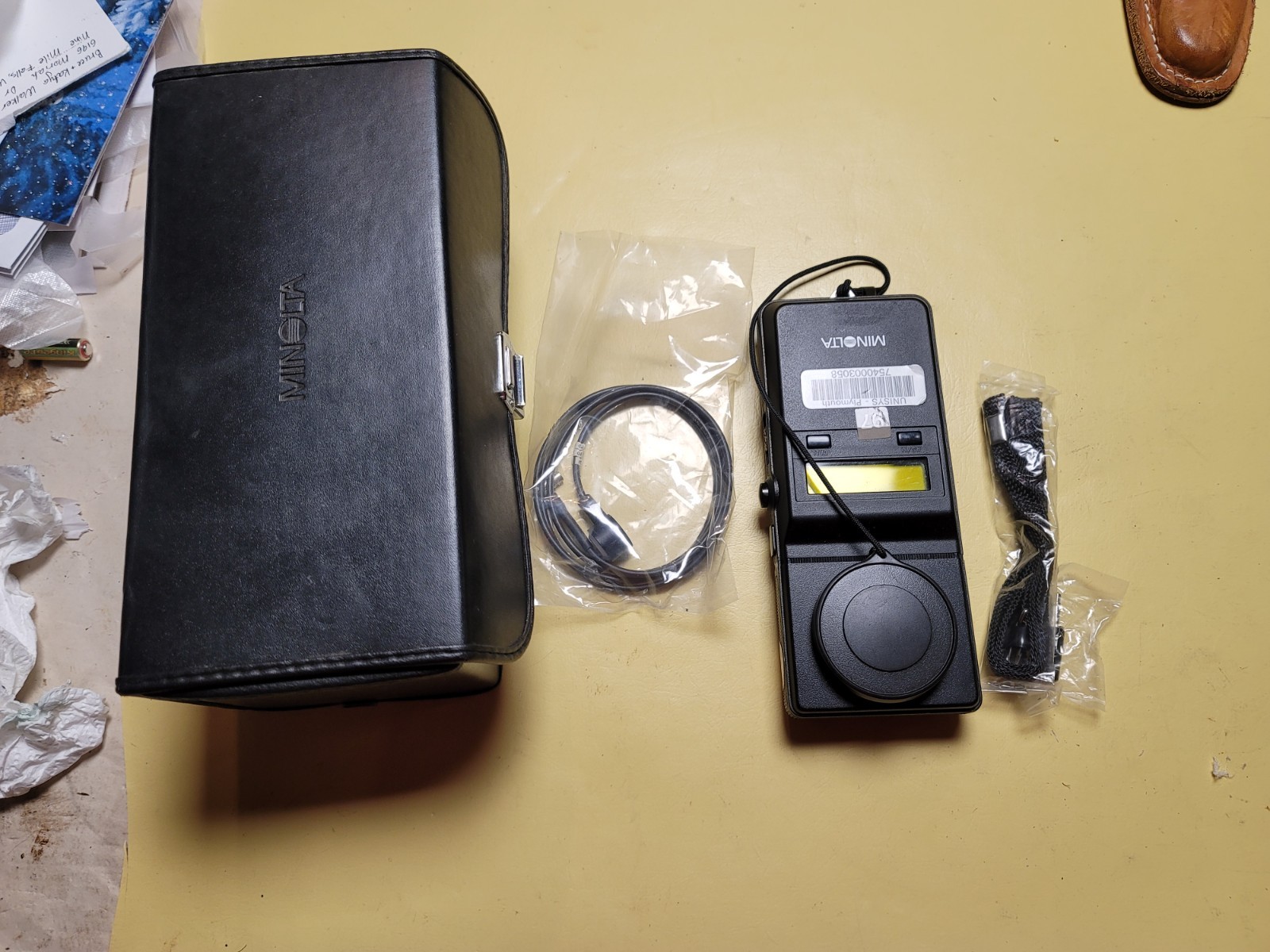 Minolta Illuminance Meter T-1M with Case, strap, tested