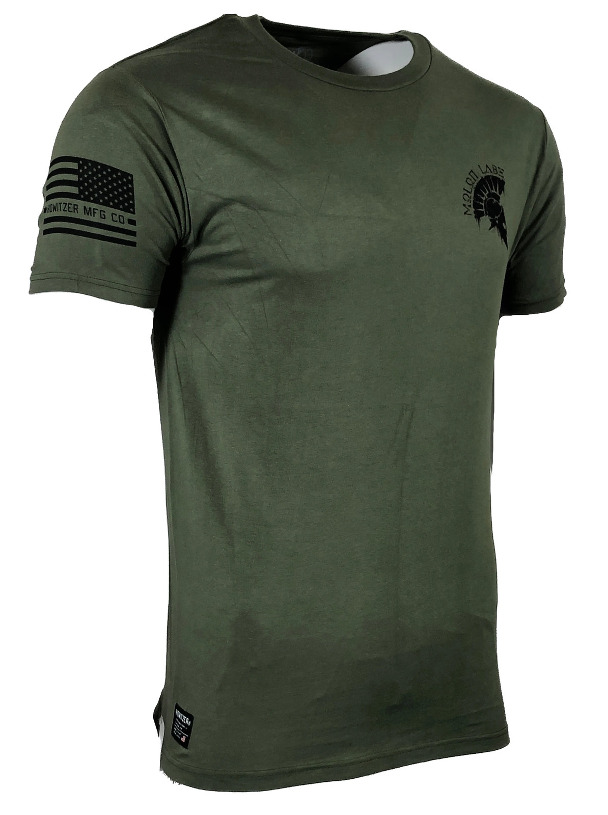 Howitzer Style Men's T-Shirt MOLON LABE Military Green Grunt S M L XL 2XL 3XL gallery