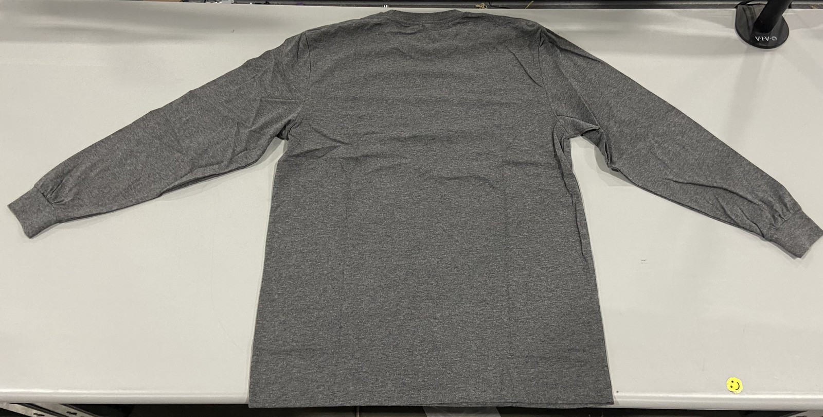 ACTION THREAD APARREL LIGHTWEIGHT LONG SLEEVE TEE MENS – SIZE: LARGE – CHARCOAL