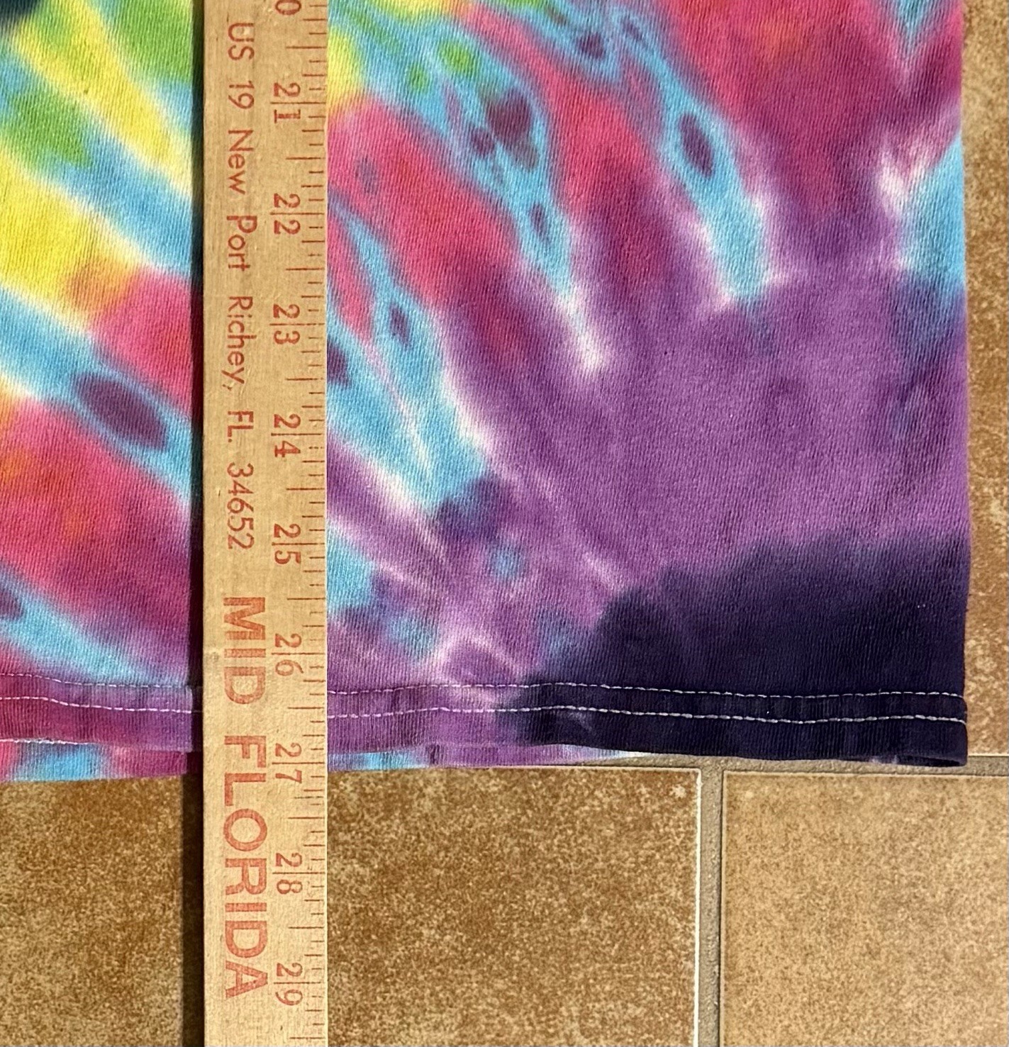 Santa Cruz Skateboards Tie Dye Short Sleeve Tee Shirt Graphic Print Mushrooms LG gallery