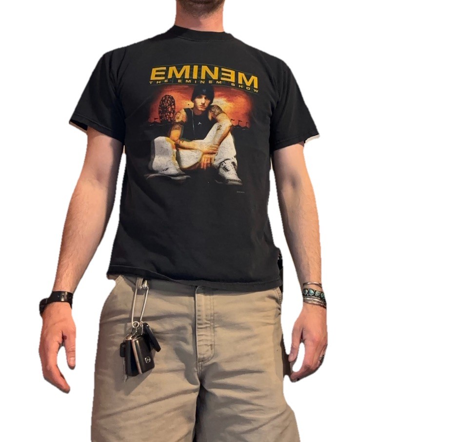 Vintage 2000s Eminem t-shirt M/L Marshall Mathers LP Rap shirt Family Values gallery