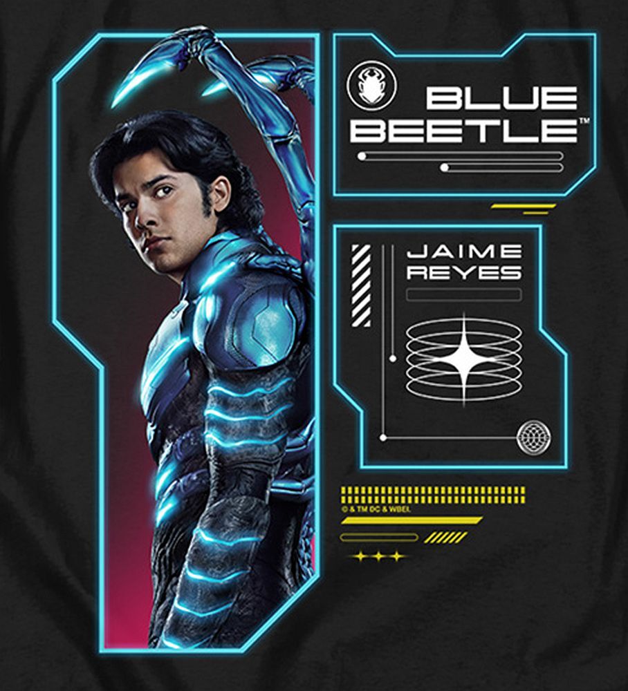 Blue Beetle "Data Read Out" T-Shirt or Sleeveless Tank - through 5X gallery
