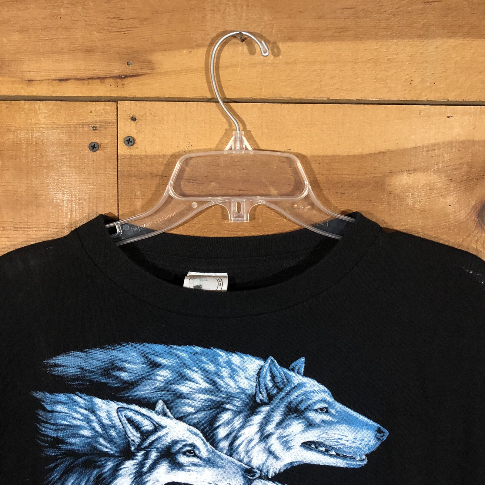 Vintage American Thunder Riding Leader Of The Pack Wolf T-Shirt Mens Size XL gallery