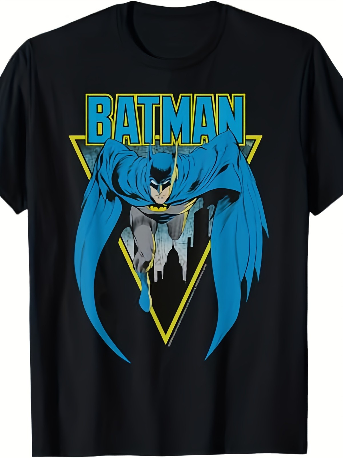 DC Comics Batman Bat Strike T-Shirt for Men – Oversized 1XL to 5XL (Big & Tall