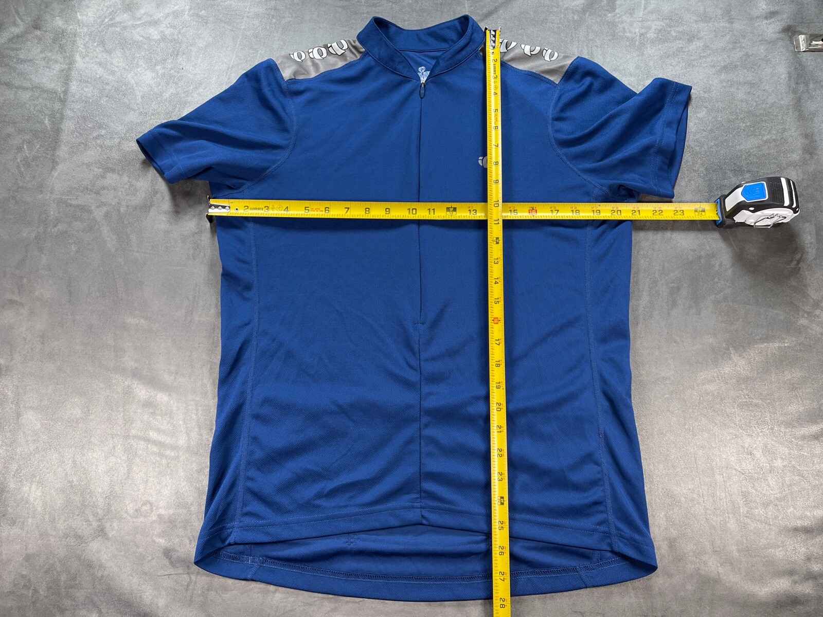 Pearl iZumi Select Series Bike Cyclist Jersey Blue Large Shirt 3 Back Pockets gallery