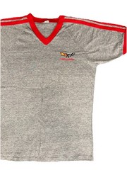 Vintage Chevrolet Corvette Single Stitch T Shirt Size: Large Bantam Tag V Neck