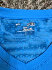 Under Armour Lightweight Quick Dry Breathable Logo Tee Shirt V Neck Mens XL Blue