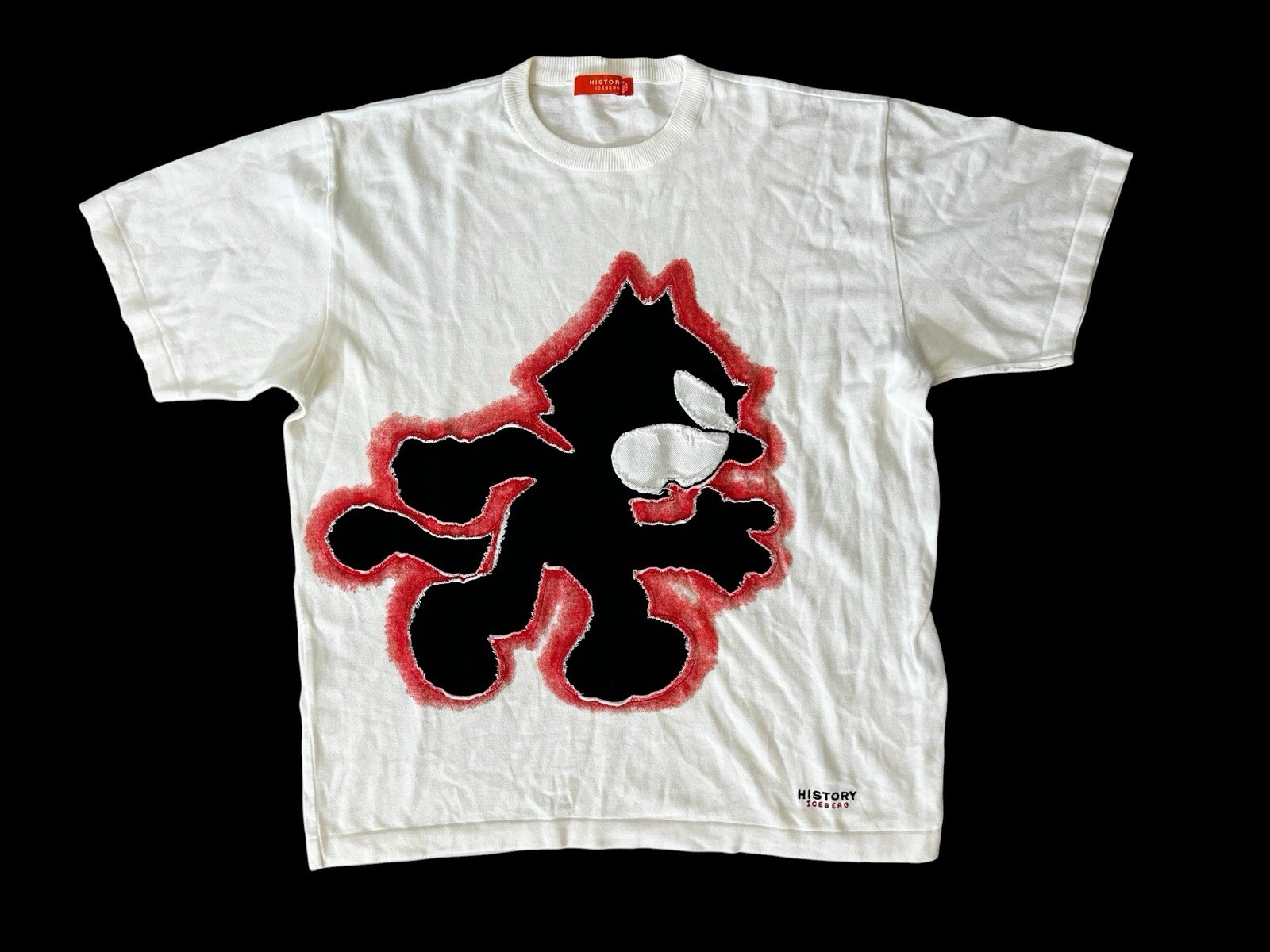 Vintage 2003 Iceberg History Felix The Cat Shirt Made Italy
