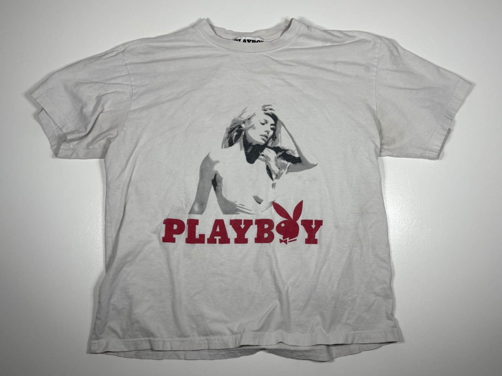 Playboy T Shirt Men No Tag White Graphic Streetwear Casual Retro Iconic gallery