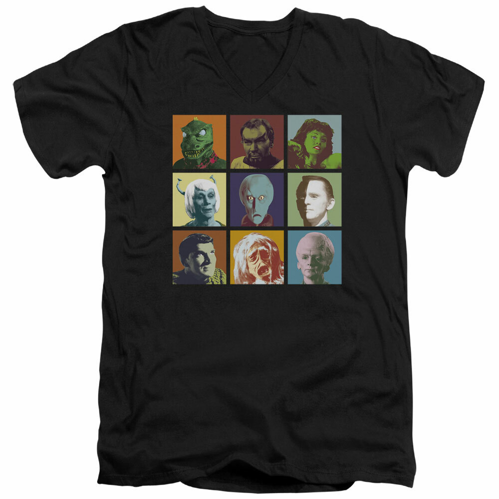 Star Trek Alien Squares Licensed Adult T-Shirt gallery