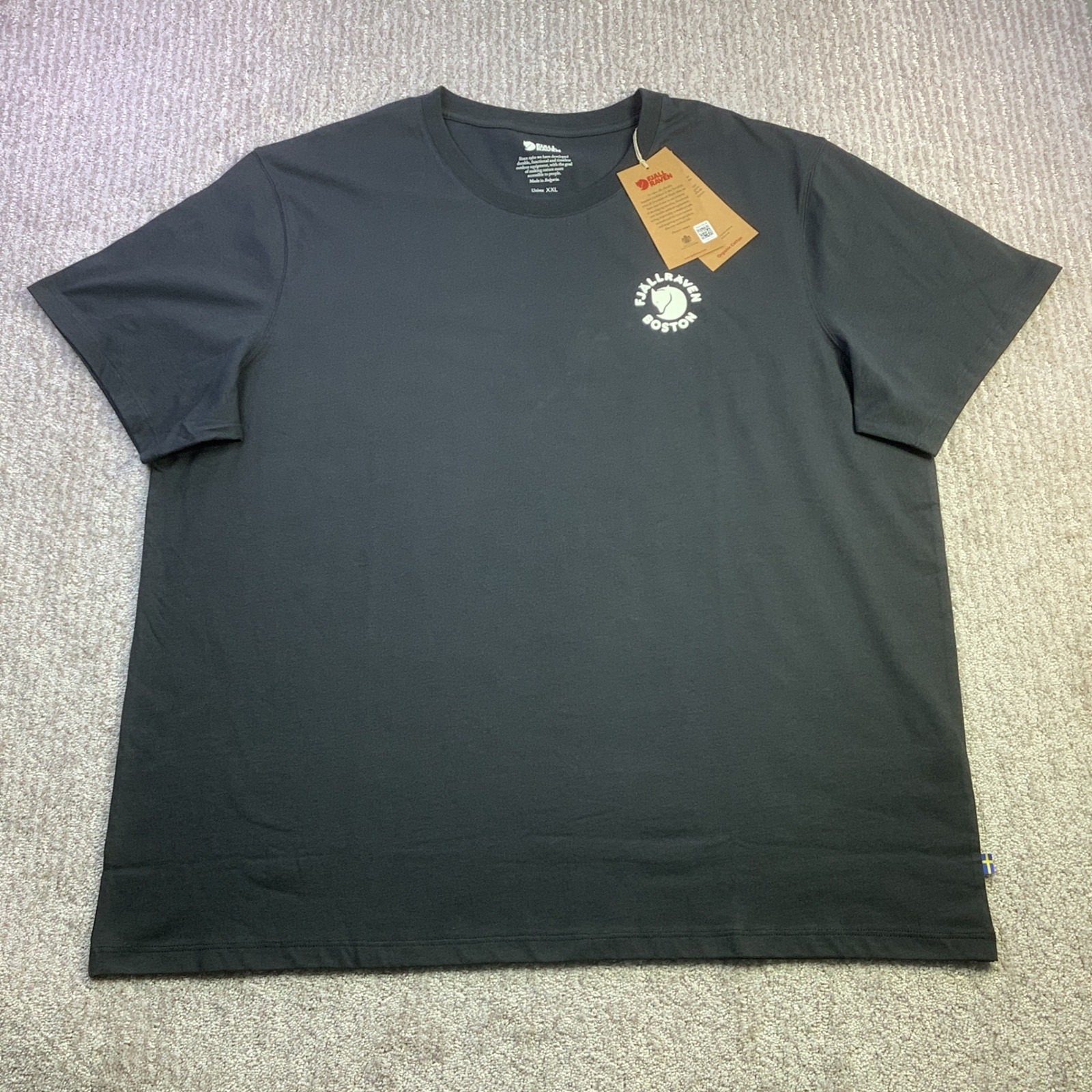 Fjallraven Kanken T-shirt Boston Black Organic Cotton Tee Unisex Size XXL NWT gallery
