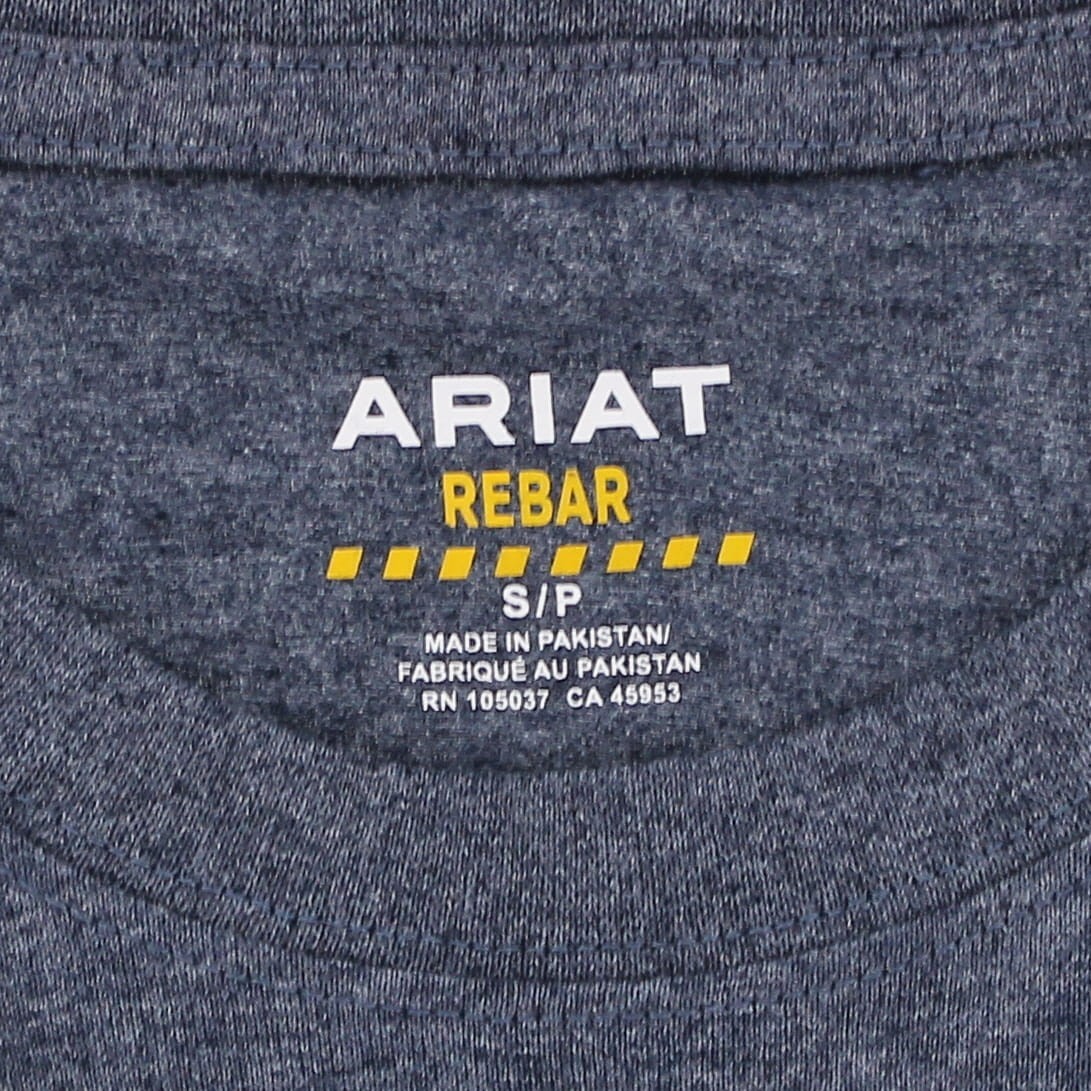 Ariat Rebar Men's Work T-Shirt Short Sleeve Pre-Shrunk Cotton Strong One-Pocket gallery