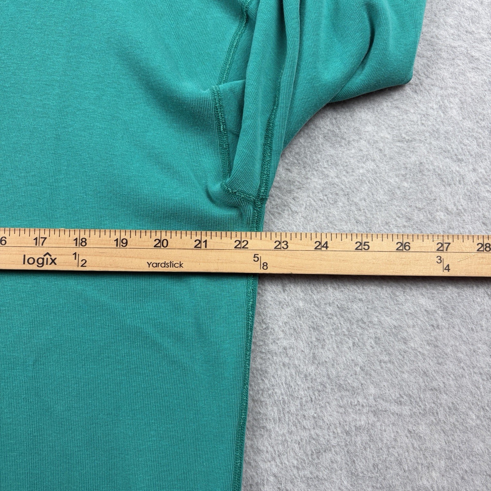 Vintage Eddie Bauer Shirt Mens Large Teal Henley Long Sleeve Knit 80s 90s USA gallery