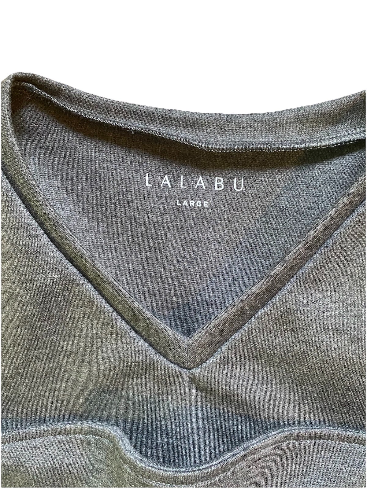 LALABU Dad Shirt Mens Size Large Grey Baby Carrier Soothing Kangaroo Pocket gallery